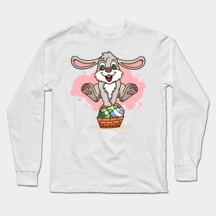 Easter Bunny with Eggs Long Sleeve T-Shirt